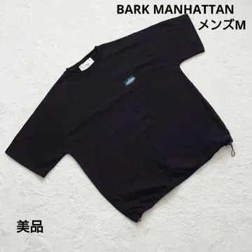 새상품급 BARK MANHATTAN 블랙 캐주얼 티셔츠 남성용 M