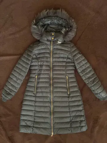 정품 TATRAS 타트라스 블랙 퍼 포함 롱 다운