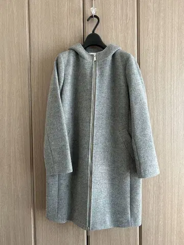 UNITED ARROWS 후드 부착 울 코트 40