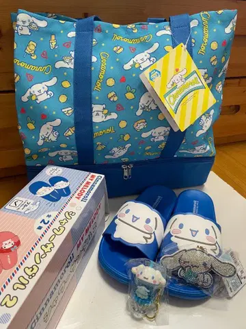 시나모롤 묶음 판매 토트백 샤워 샌들 키링