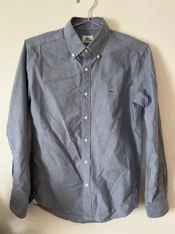 LACOSTE 라코스테 버튼 다운 긴팔 셔츠 블루