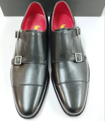 LOVELESS 더블 몽크 스트랩 신발 블랙