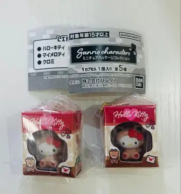 산리오 캐릭터즈 미니어처 패키지 컬렉션 키티 2개