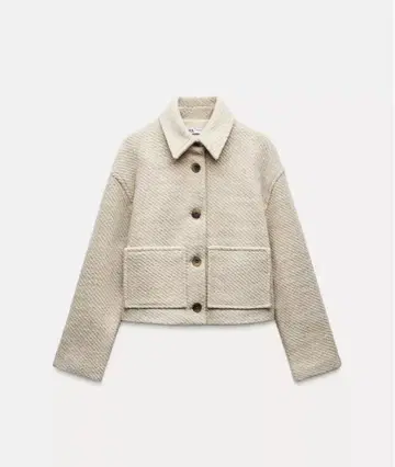 [ ZARA ] 울 블렌드 크롭 자켓