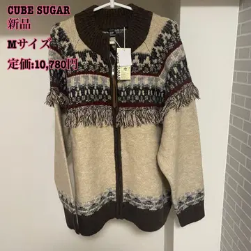 CUBE SUGAR 니트 지퍼