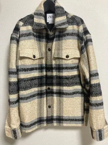 ZARA 체크 무늬 자켓 M