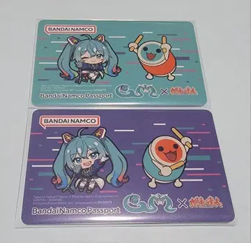 반다이 남코 하츠네 미쿠 태고의 달인 바나패스 2장 세트