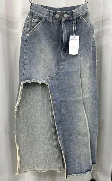Chico 데님 스커트 슬릿 포함