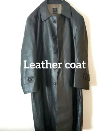 레더 스텐카라 코트 천연 가죽 시어링 레더 코트