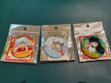 이누야샤 생큐마트 캐릭터 캔뱃지 3개 세트