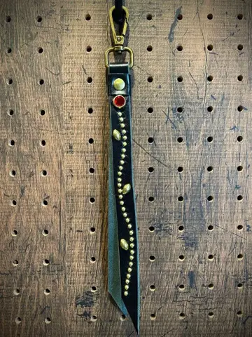 가죽 스터드 키링 레드 htc CALEE schott 등 좋아하는 분