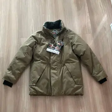 워크맨 워셔블 퓨전 다운 몬스터 파카 프레임 베이지