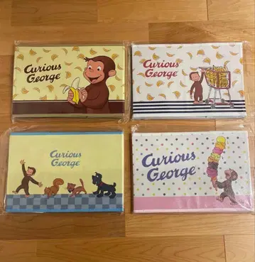 호기심 많은 조지 수납 박스 4개 세트 완구 수납 4종 컴플리트