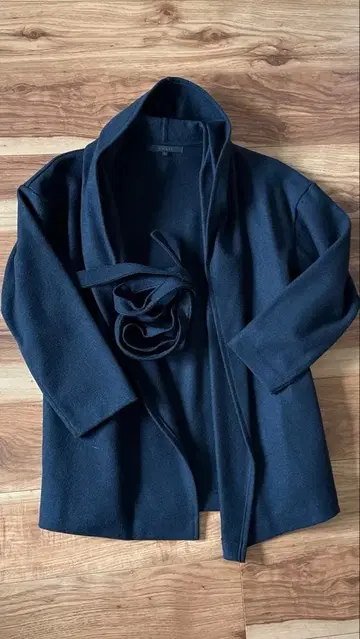 [ 새상품급 ] ANAYI 네이비 후드 부착 코트