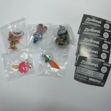 주토피아 메지루시 액세서리 5종 가챠