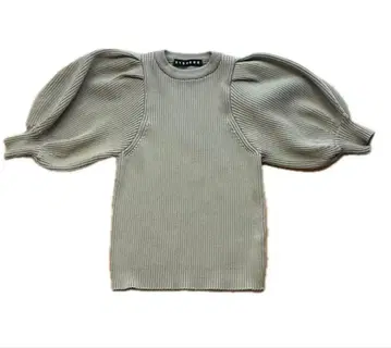 시소러스 SYSORUS 와이드 슬리브 리브 니트 니트 상의