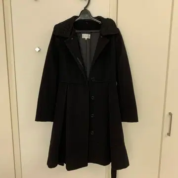 prideglide 후드 부착 블랙 코트 36