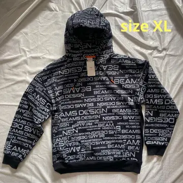 BEAMS DESIGN 로고 후드티 XL