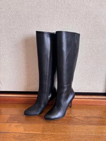 Brooks Brothers 천연 가죽 롱 부츠 23cm