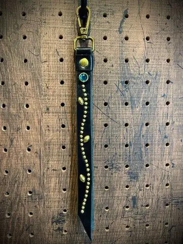 가죽 스터드 키링 그린 htc CALEE schott 등 좋아하는 분