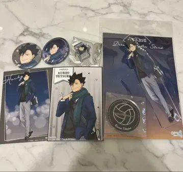 하이큐 코스모 월드 쿠로오 테츠로 아크릴 스탠드 캔뱃지 브로마이드