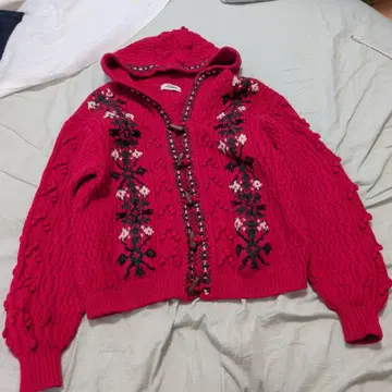 빈티지 카우치 후드티 가디건