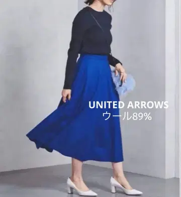 울 플레어 스커트 size36 UNITED ARROWS
