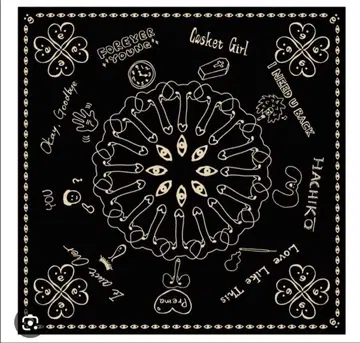 후지이 카제 Fujii Kaze 반다나 블랙 프리마