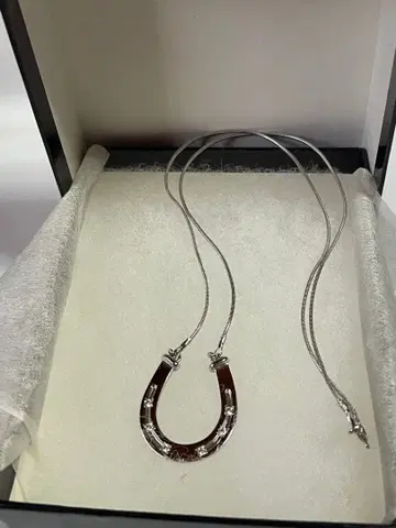 새상품 실버 925 반지 말발굽형 목걸이