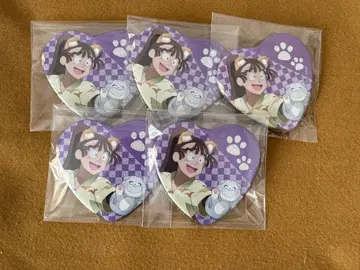 닌타마 란타로 닌타마 난자타운 하트 캔뱃지 오하마 칸에몬 5점