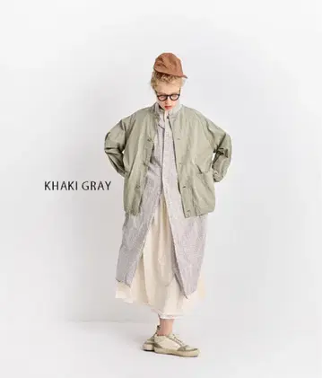 베리떼꾸르 VC-2752 카키 그레이 요크 셔츠 새상품