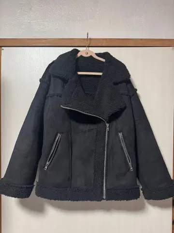 GRL 무스탕 라이더 자켓