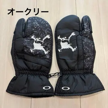 Oakley 손가락을 사용할 수 있는 골프 스노우 장갑 블랙