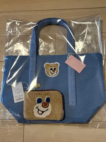 미사용 새상품 페이러 러브러리 와펜 토트백 도업 파우치 세트