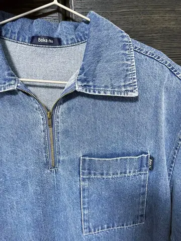 Boka nii 데님 셔츠 긴팔