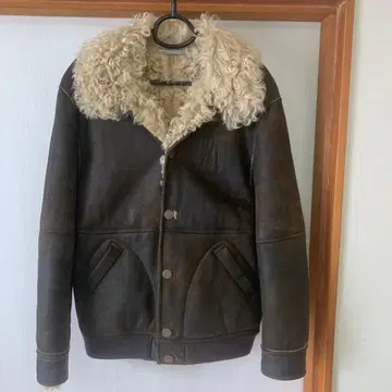 PAPAS 퍼 달린 가죽 자켓