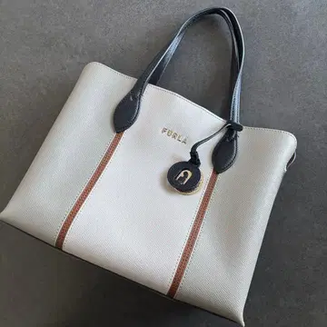FURLA 토트백 화이트/블랙
