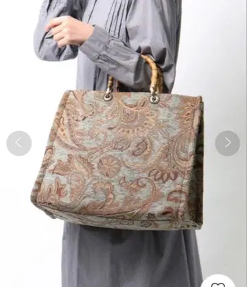 하시바미 고블랑 직조 토트백