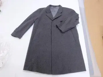 새상품급 캐시미어 100% 롱 코트 남성용 XXL 체스터 코트 그레이