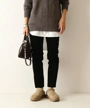 [ FRAMeWORK ] 가는 골지 레깅스 팬츠