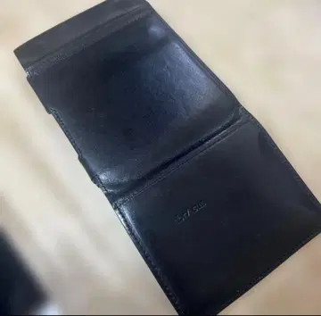 남성용 이단 접이식 천연 가죽 미니 지갑 아브라사스 abrAsus