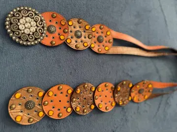 보헤미안 스타일 가죽 벨트