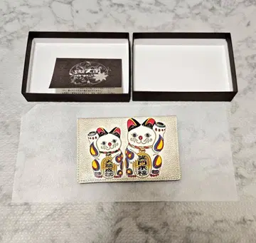 [새상품] 문코야 오제키 패스 카드 홀더 마네키네코