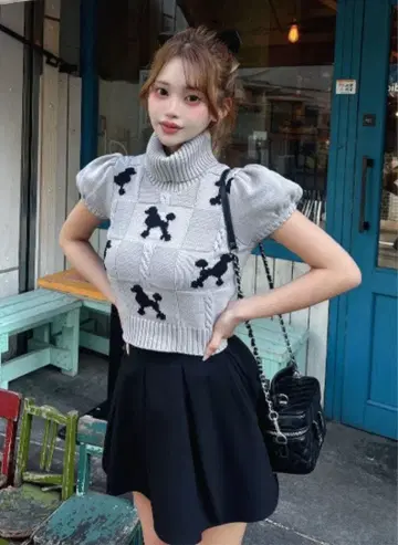 Darich 푸들 니트 실루엣 상의