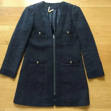 IENA SLOBE 다크 블루 하프 코트