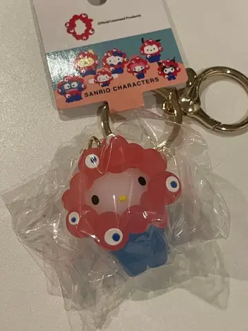 오사카 만박 미야쿠미야쿠 산리오  입체 클리어 키링 키티