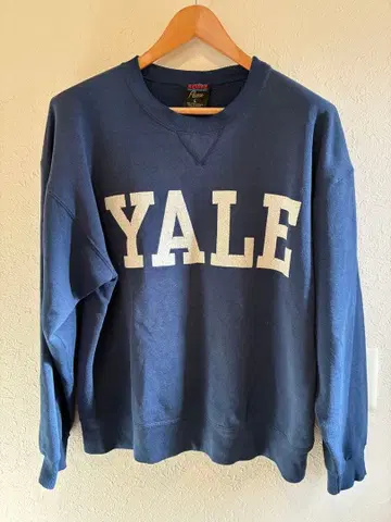 Yale 로고 맨투맨 L 사이즈 네이비