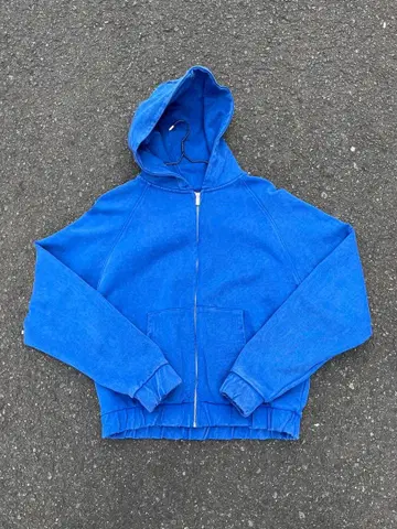(완판템) ZARA 블루 지퍼 후드티