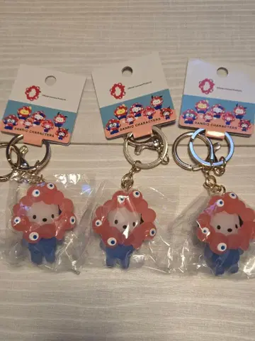 3개 세트 포차코 산리오 미야쿠미야쿠 클리어 키링