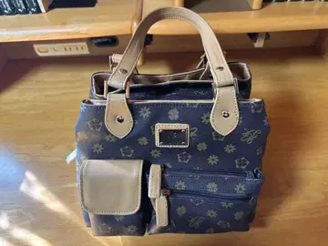 [ 새상품급 ] 꽃무늬 핸드백 합성 피혁 럭셔리